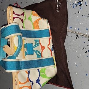 Coach Multicolor Graphic Tote Bag